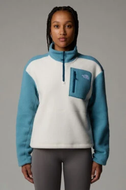 The North Face Womens Yumiori Quarter Zip Fleece -Urban Threads b11bee0067 1043 c