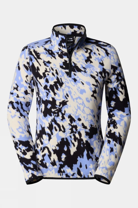 The North Face Womens 100 Glacier Printed Quarter Zip Fleece 3 The North Face Womens 100 Glacier Printed Quarter Zip Fleece