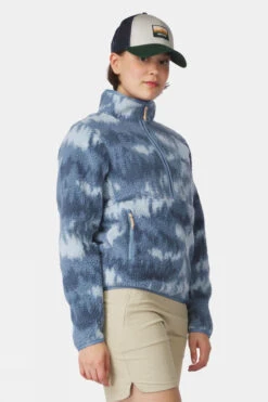 Womens Flynn Printed Half Zip Fleece -Urban Threads b11bee0099 4287 j
