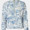 Womens Estate Printed Half Zip Fleece -Urban Threads b11bee0100 1787 h