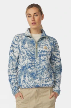 Womens Estate Printed Half Zip Fleece -Urban Threads b11bee0100 1787 j