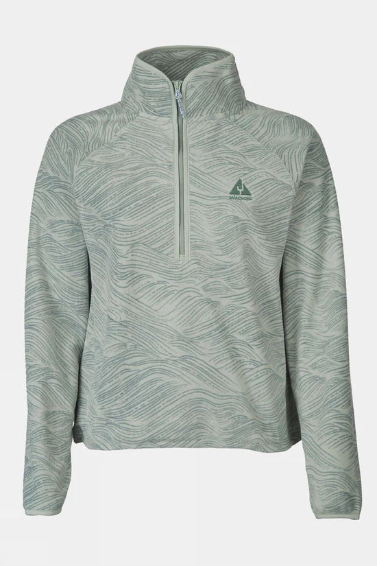 Womens Wave Printed Half Zip Fleece 3 Womens Wave Printed Half Zip Fleece