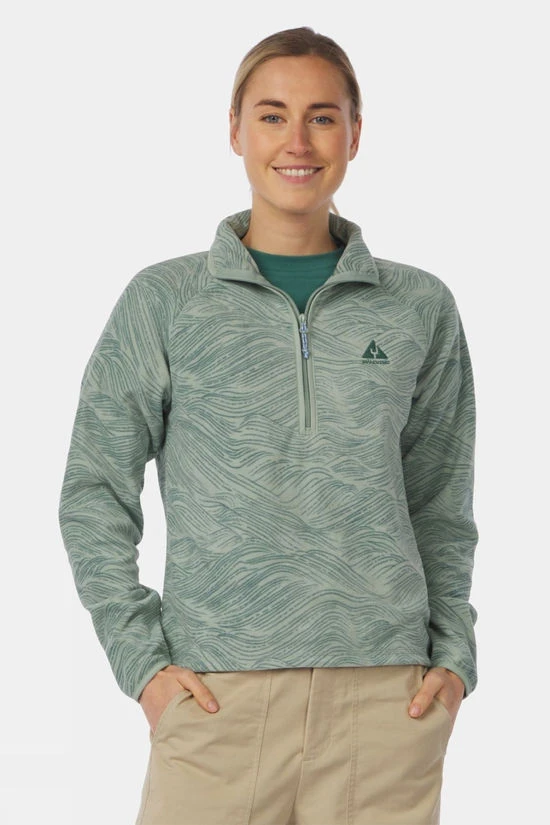 Womens Wave Printed Half Zip Fleece 5 Womens Wave Printed Half Zip Fleece - Image 3