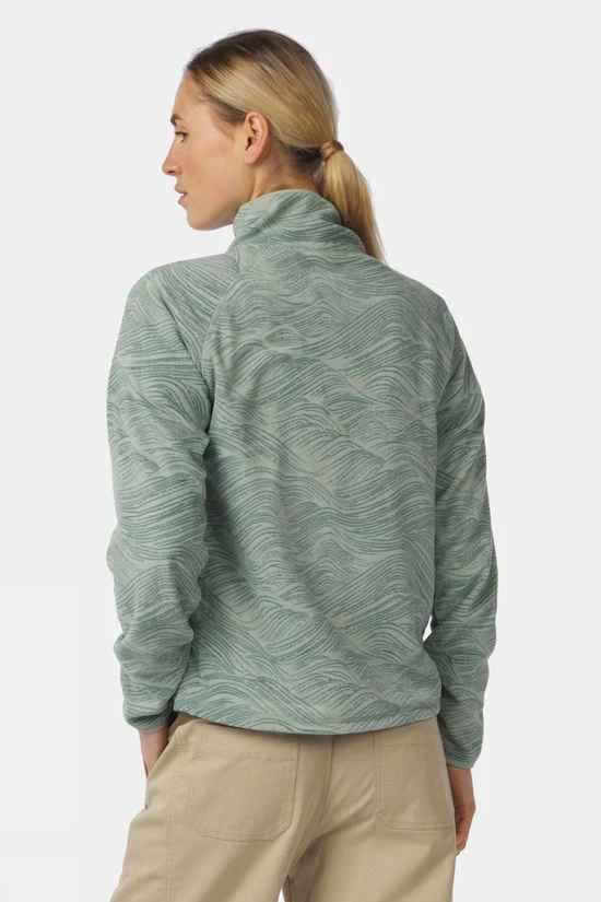 Womens Wave Printed Half Zip Fleece 6 Womens Wave Printed Half Zip Fleece - Image 4