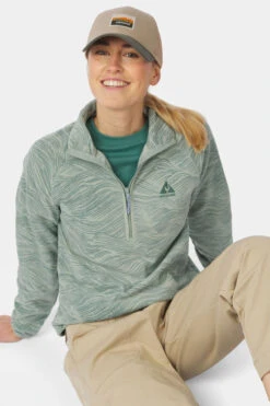 Womens Wave Printed Half Zip Fleece 18 Womens Wave Printed Half Zip Fleece -Urban Threads b11bee0101 5987 q