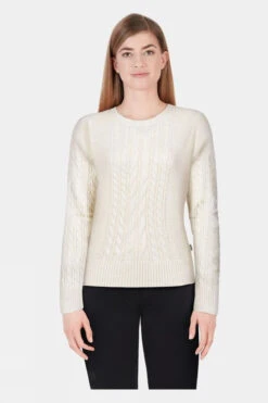 Musto Womens Cable Knit Crew Neck Jumper 10 Musto Womens Cable Knit Crew Neck Jumper -Urban Threads b11bfa0145 1010 t