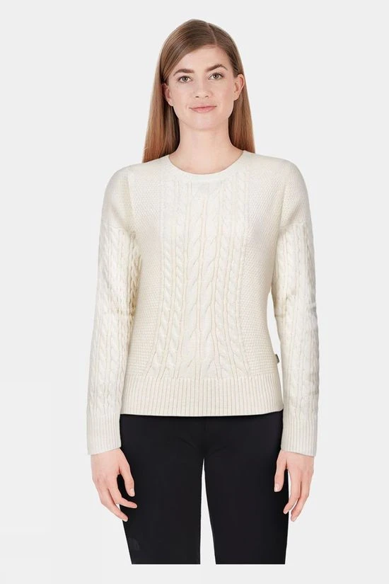 Musto Womens Cable Knit Crew Neck Jumper 5 Musto Womens Cable Knit Crew Neck Jumper - Image 3