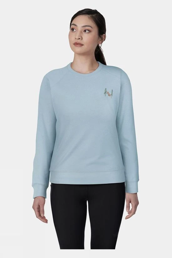 Blue Loop Originals Womens Embroidered Blue Fleece Sweater 5 Blue Loop Originals Womens Embroidered Blue Fleece Sweater - Image 3