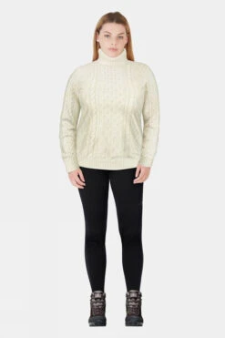 Blue Loop Originals Womens Essential Cable Sweater -Urban Threads b11bfa0228 1010 v