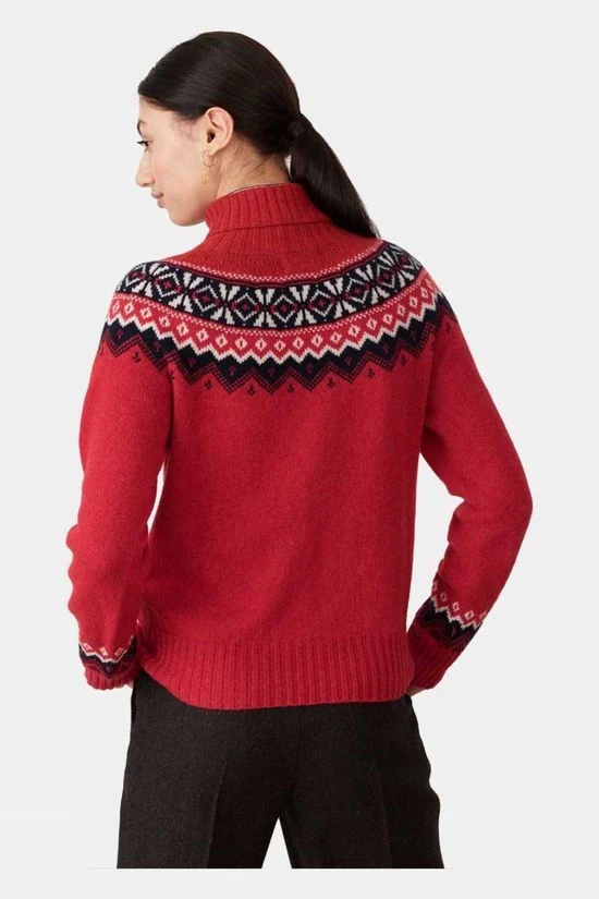 Brora Womens Supersoft Lambswool Fair Isle Polo Neck 5 Brora Womens Supersoft Lambswool Fair Isle Polo Neck - Image 3