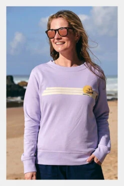 Saltrock Womens Poster Stripe Crew Sweatshirt 17 Saltrock Womens Poster Stripe Crew Sweatshirt -Urban Threads b11bfa0276 9393 s