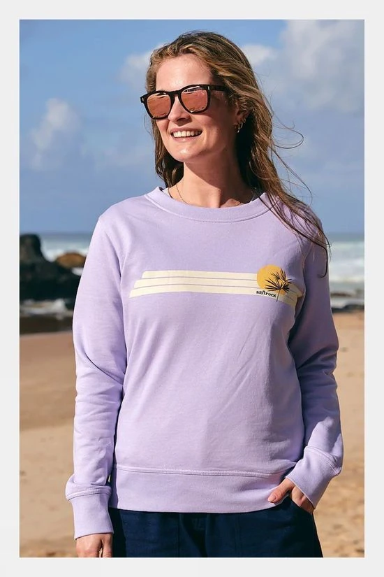 Saltrock Womens Poster Stripe Crew Sweatshirt 9 Saltrock Womens Poster Stripe Crew Sweatshirt - Image 7