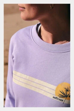 Saltrock Womens Poster Stripe Crew Sweatshirt 19 Saltrock Womens Poster Stripe Crew Sweatshirt -Urban Threads b11bfa0276 9393 u