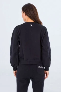 Hurley Womens Oceancare O&O Script Crew Sweatshirt 7 Hurley Womens Oceancare O&O Script Crew Sweatshirt -Urban Threads b11bfa0310 7070 c