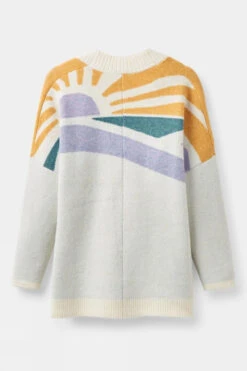 Womens Sunsets Recycled Knitted Cardigan -Urban Threads b11bfa0355 1111 b