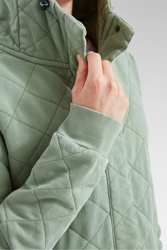 Womens Clementine Recycled Quilted Popper Up Hoodie 14 Womens Clementine Recycled Quilted Popper Up Hoodie - Image 12