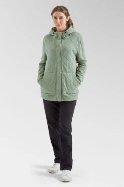 Womens Clementine Recycled Quilted Popper Up Hoodie 20 Womens Clementine Recycled Quilted Popper Up Hoodie -Urban Threads b11bfa0384 5353 u