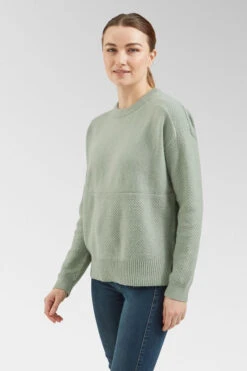 Womens Cove Recycled Knitted Jumper Sweatshirt 17 Womens Cove Recycled Knitted Jumper Sweatshirt -Urban Threads b11bfa0385 5353 p