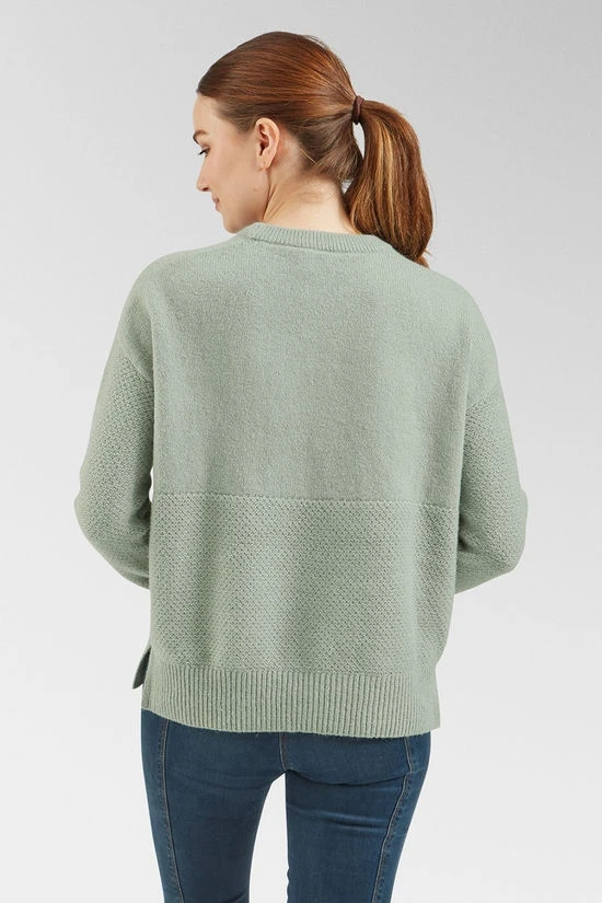 Womens Cove Recycled Knitted Jumper Sweatshirt 6 Womens Cove Recycled Knitted Jumper Sweatshirt - Image 4