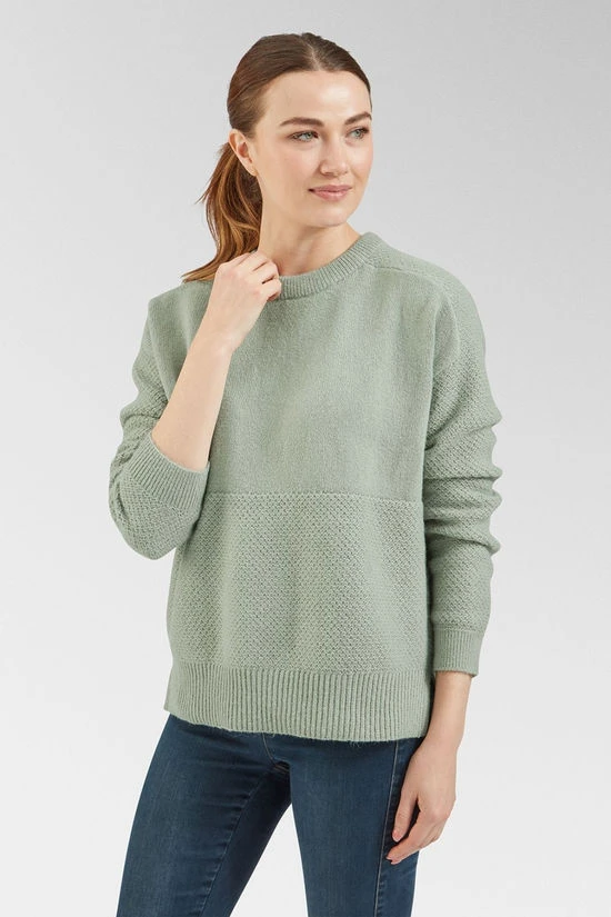 Womens Cove Recycled Knitted Jumper Sweatshirt 5 Womens Cove Recycled Knitted Jumper Sweatshirt - Image 3