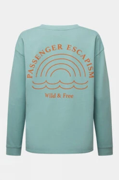 Womens Rainbow Recycled Cotton Oversized Sweatshirt -Urban Threads b11bfa0410 4343 l