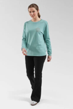 Womens Rainbow Recycled Cotton Oversized Sweatshirt -Urban Threads b11bfa0410 4343 r