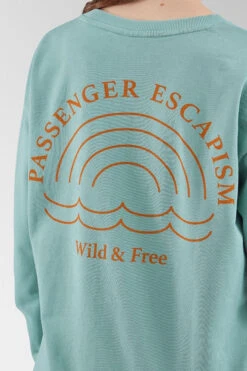 Womens Rainbow Recycled Cotton Oversized Sweatshirt -Urban Threads b11bfa0410 4343 s