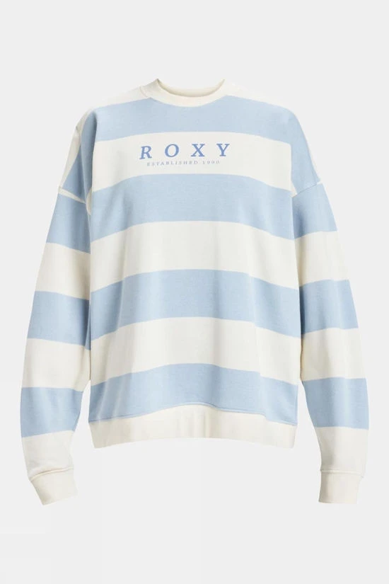 Roxy Womens Strictly Stripes Oversized Sweatshirt