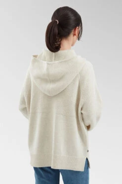 Womens Cove Organic Cotton Knitted Hoodie -Urban Threads b11bfa0422 1111 q