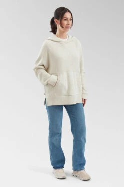 Womens Cove Organic Cotton Knitted Hoodie -Urban Threads b11bfa0422 1111 r