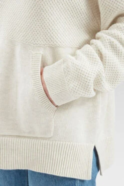 Womens Cove Organic Cotton Knitted Hoodie -Urban Threads b11bfa0422 1111 t