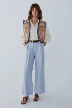 Maison Hotel Womens Marisa Linen Trousers 13 Maison Hotel Womens Marisa Linen Trousers -Urban Threads b11ceh0480 4242 j