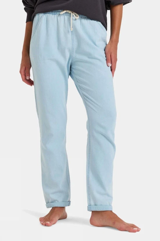 Roxy Womens Slow Swell Light Denim Trousers 3 Roxy Womens Slow Swell Light Denim Trousers