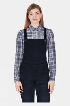 Troy London Womens Slim Fit Corduroy Dungarees -Urban Threads b11dd90081 4444 t