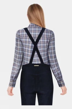 Troy London Womens Slim Fit Corduroy Dungarees -Urban Threads b11dd90081 4444 u