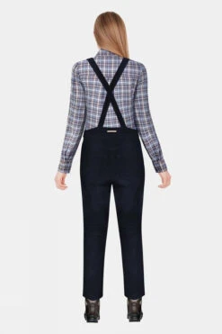 Troy London Womens Slim Fit Corduroy Dungarees -Urban Threads b11dd90081 4444 w