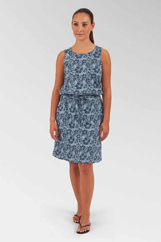 Womens Hibiscus Bauhaus Dress 4 Womens Hibiscus Bauhaus Dress - Image 2