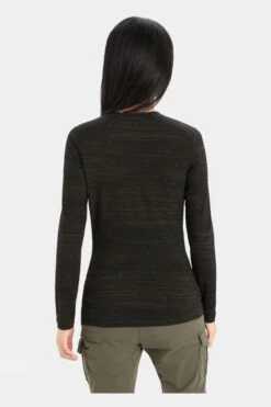 Icebreaker Womens 200 Oasis Long Sleeve Ski Tracks Crew Top -Urban Threads b11gab0066 7070 c