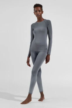 Odlo Womens Performance Light Eco Long Sleeve Base Layer Top 12 Odlo Womens Performance Light Eco Long Sleeve Base Layer Top -Urban Threads b11gab0081 7272 c