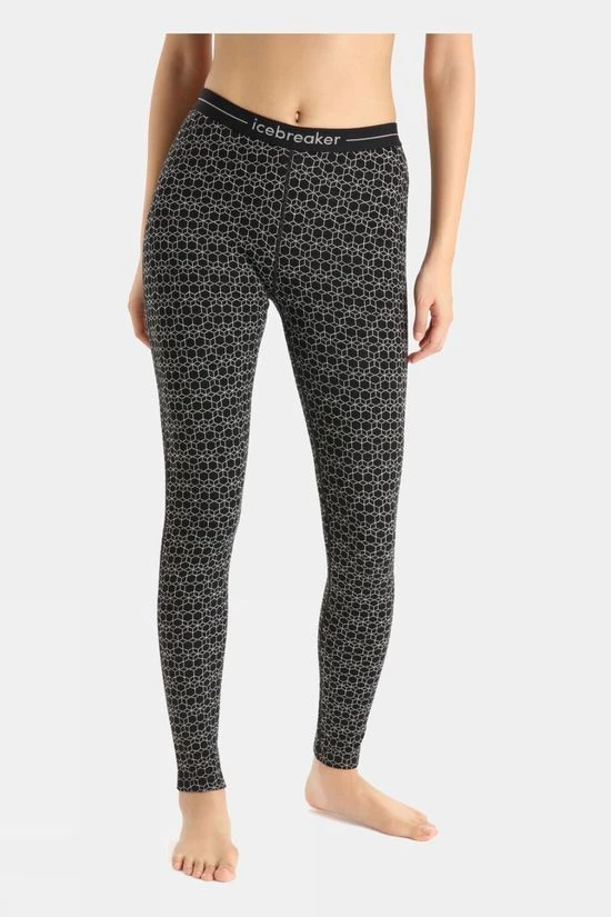 Icebreaker Womens Merino 250 Vertex Thermal Leggings - Alpine Geo 4 Icebreaker Womens Merino 250 Vertex Thermal Leggings - Alpine Geo - Image 2
