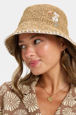 Roxy Womens Spotless Sunnies Bucket Hat -Urban Threads b11jfb0063 1616 d