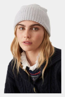 Brora Womens Cashmere Beanie -Urban Threads b11jfd0047 1010 b