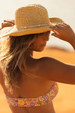 Roxy Womens Cherish Summer Hat 15 Roxy Womens Cherish Summer Hat -Urban Threads b11jfd0068 6363 g