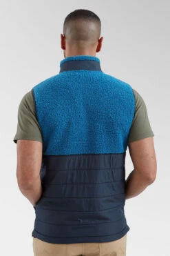 Mens Born Explorer Recycled Polar-Lined Sherpa Vest -Urban Threads b12ah90160 4241 u