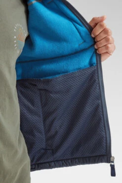 Mens Born Explorer Recycled Polar-Lined Sherpa Vest -Urban Threads b12ah90160 4241 z