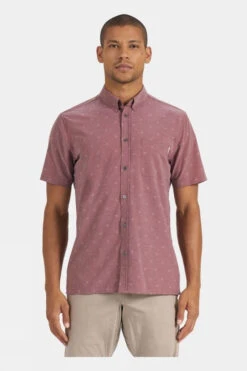 Vuori Mens Short Sleeve Bridge Button Down Shirt -Urban Threads b12bcc0076 3939 m