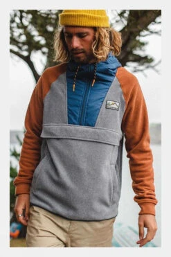 Passenger Mens Woodland Hooded Half Zip Polar Fleece 16 Passenger Mens Woodland Hooded Half Zip Polar Fleece -Urban Threads b12bea0048 7272 a