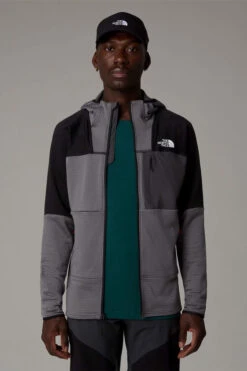 The North Face Mens Stormgap Powergrid Hooded Fleece Jacket -Urban Threads b12bea0081 7270 e