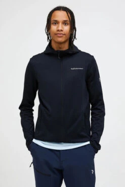 Peak Performance Mens Light Zip Hooded Fleece Jacket -Urban Threads b12bea0104 7070 e