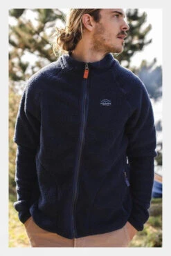 Passenger Mens Tripper Full Zip Sherpa Fleece -Urban Threads b12beb0130 4444 h